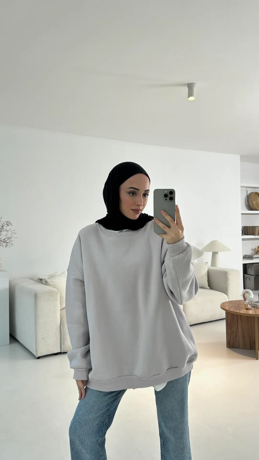 ZR Basıc Sweatshirt Gri